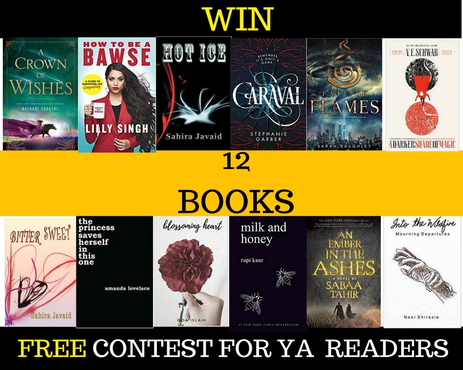 Giveaway for 12 YA books! ( ENDED)